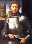Portrait of Man in Armour Francesco Granacci
